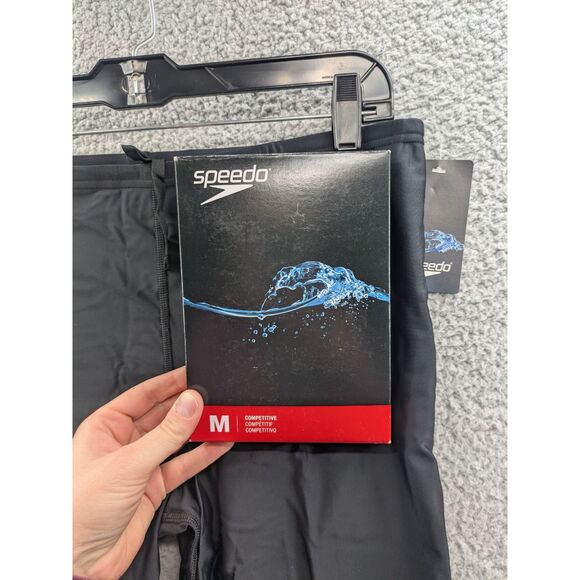 NWT Speedo Men's size 38 Black PowerFlex Jammers Training Swimsuit - Picture 10 of 12